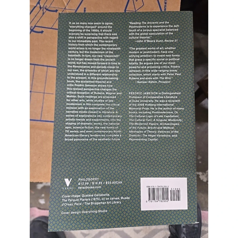 Ancients and the Postmoderns: On the Historicity of Forms by Fredric Jameson 11A